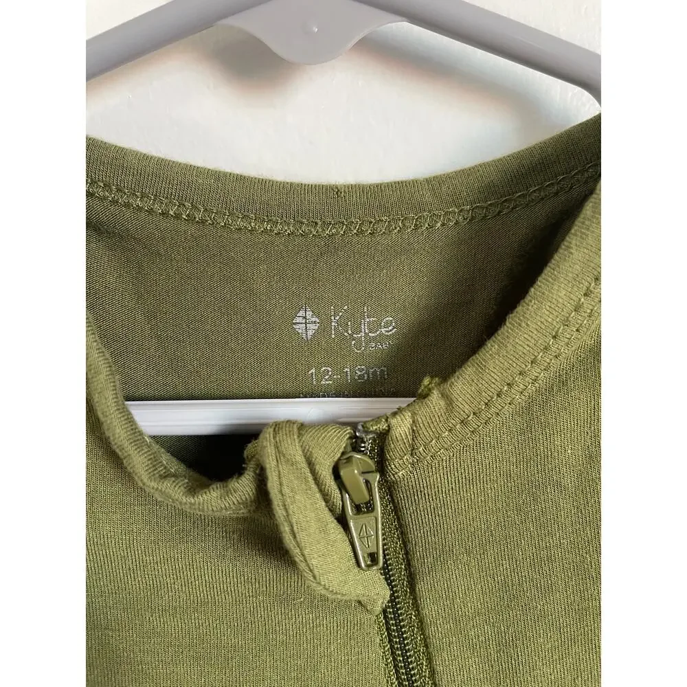 Kyte Baby Boys Green Bamboo Romper 12-18M